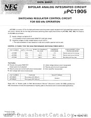 UPC1905GS-T2 datasheet pdf NEC