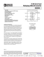 DAC8043AZ/883C datasheet pdf Analog Devices