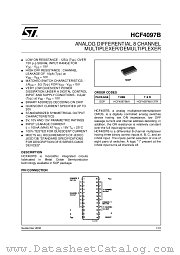 HCF4097 datasheet pdf ST Microelectronics