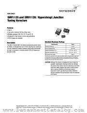 SMV1139 datasheet pdf Skyworks Solutions