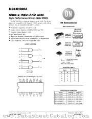 MC74HC08A datasheet pdf ON Semiconductor