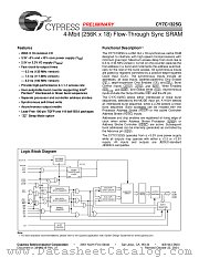 CY7C1325G datasheet pdf Cypress