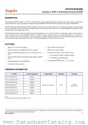 HY57V161610DTC-15 datasheet pdf Hynix Semiconductor