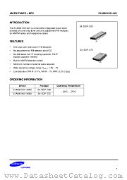 S1A0901A01 datasheet pdf Samsung Electronic
