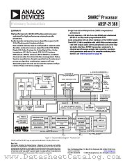 ADSP-21368 datasheet pdf Analog Devices