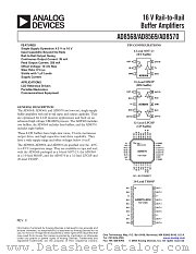AD8569ARM-REEL datasheet pdf Analog Devices