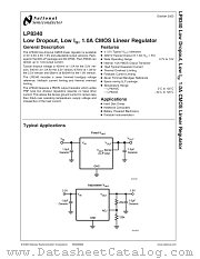 LP8340CDTX-5.0 datasheet pdf National Semiconductor