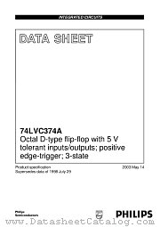 74LVC374ABQ datasheet pdf Philips