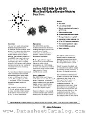 AEDS-9620 datasheet pdf Agilent (Hewlett-Packard)