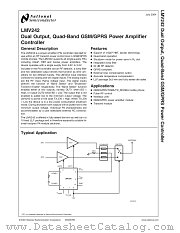 LMV242LDX datasheet pdf National Semiconductor