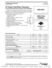 MRF1518T1 datasheet pdf Freescale (Motorola)