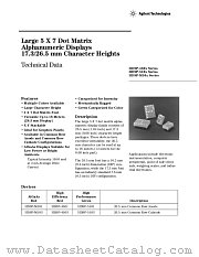 HDSP-4501 datasheet pdf Agilent (Hewlett-Packard)