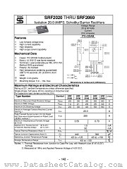 SRF2020 datasheet pdf Taiwan Semiconductor