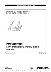 PMEM4020ND datasheet pdf Philips