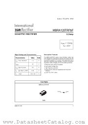 MBRA120 datasheet pdf International Rectifier