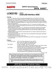 LC822152 datasheet pdf SANYO