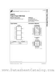 JM38510R75204B2A datasheet pdf National Semiconductor