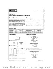NC7SZ10P6X datasheet pdf Fairchild Semiconductor