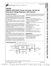 LM2599S-12 datasheet pdf National Semiconductor