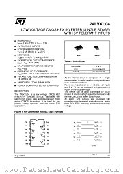 74LVXU04 datasheet pdf ST Microelectronics
