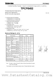 TPCP8402 datasheet pdf TOSHIBA