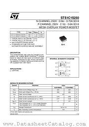 STS1C1S250 datasheet pdf ST Microelectronics