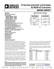 ADM4856 datasheet pdf Analog Devices