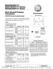 BC847CPDW1T1 datasheet pdf ON Semiconductor