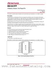 M61041FP datasheet pdf Renesas