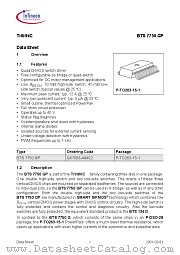 BTS 7750 GP datasheet pdf Infineon