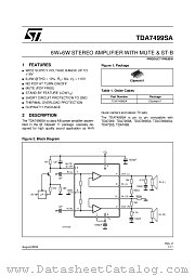 TDA7499SA datasheet pdf ST Microelectronics