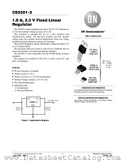 CS5201-3 datasheet pdf ON Semiconductor