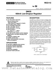 REG113EA-2.85/2K5 datasheet pdf Texas Instruments