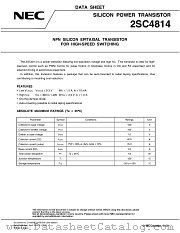 2SC4814 datasheet pdf NEC