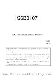 S6B0107B datasheet pdf Samsung Electronic