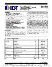 IDT71V65602S133BG datasheet pdf IDT