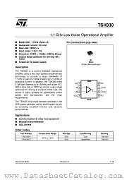 TSH330IDT datasheet pdf ST Microelectronics