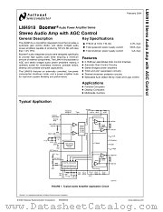 LM4918 datasheet pdf National Semiconductor