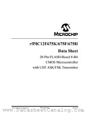 RFPIC12F675H datasheet pdf Microchip