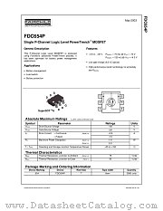 FDC654P_NF073 datasheet pdf Fairchild Semiconductor