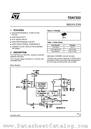TDA7332D013TR datasheet pdf ST Microelectronics