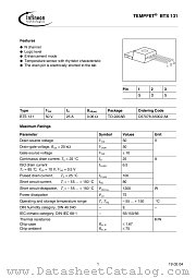 BTS 131 SMD datasheet pdf Infineon