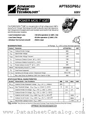 APT65GP60J datasheet pdf Advanced Power Technology