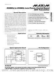 MAX7044 datasheet pdf MAXIM - Dallas Semiconductor