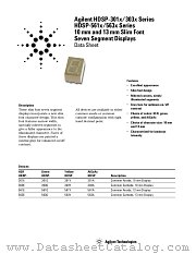 HDSP-563Y datasheet pdf Agilent (Hewlett-Packard)