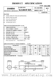 KLR03URX datasheet pdf Cosmo Electronics