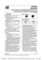 STA2051ETR datasheet pdf ST Microelectronics
