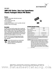 SMP1345 datasheet pdf Skyworks Solutions
