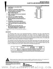 SN74AHCT138Q datasheet pdf Texas Instruments