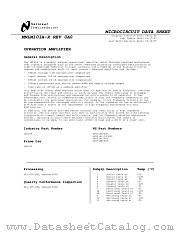 LM101AH datasheet pdf National Semiconductor